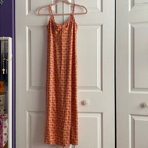 Urban Outfitters Orange Floral Dress